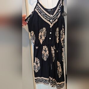 Printed Romper